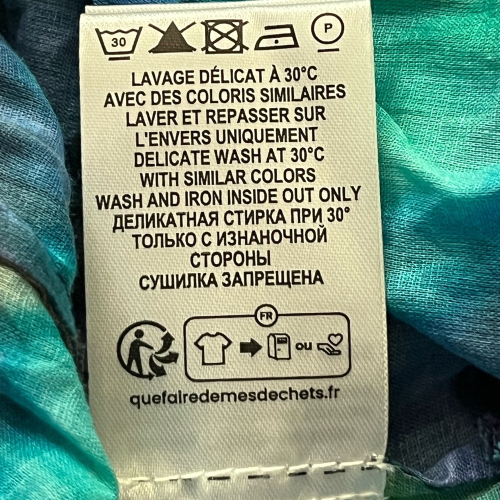 Isabel MARANT ETOILE Elfa Printed Midi Skirt size 36 blue/green print sz small - Picture 14 of 16